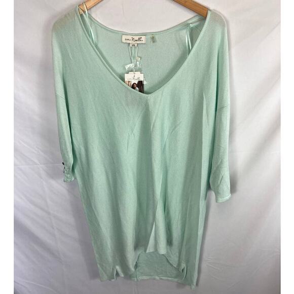 Simply Noelle Mint Tunic Top Size L/XL - Picture 1 of 6